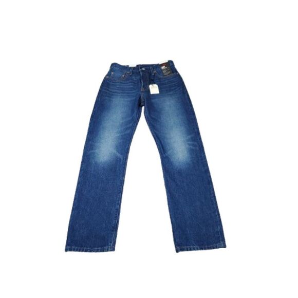 Levi's Premium Selvedge 501 High Rise Dark Wash Blue Jeans Women's Size 25 x 30 - Picture 2 of 10